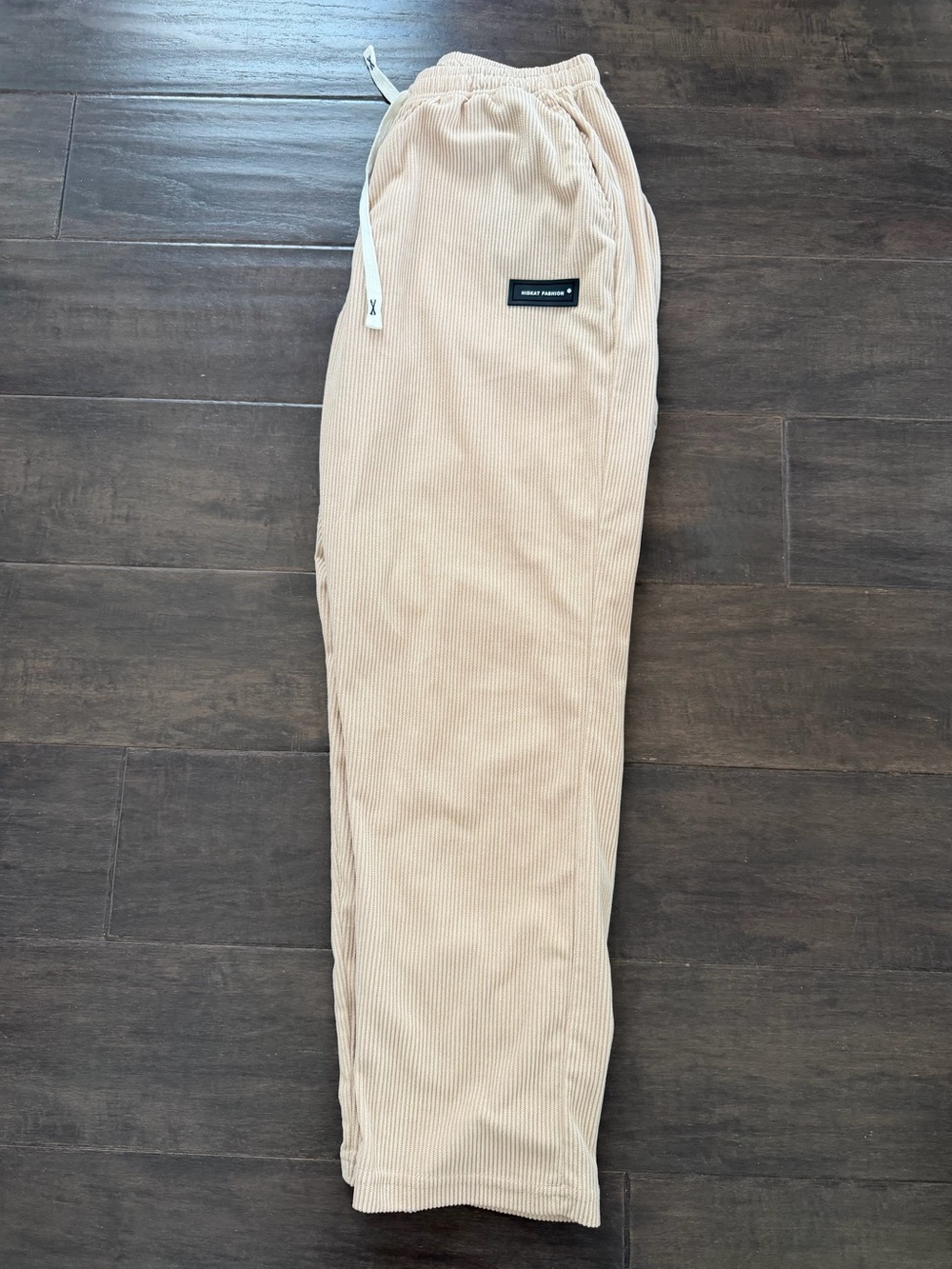 Corduroy Track Pants in Beige - Women